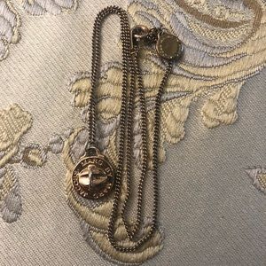 Marc by Marc Jacobs Rose Gold disc necklace
